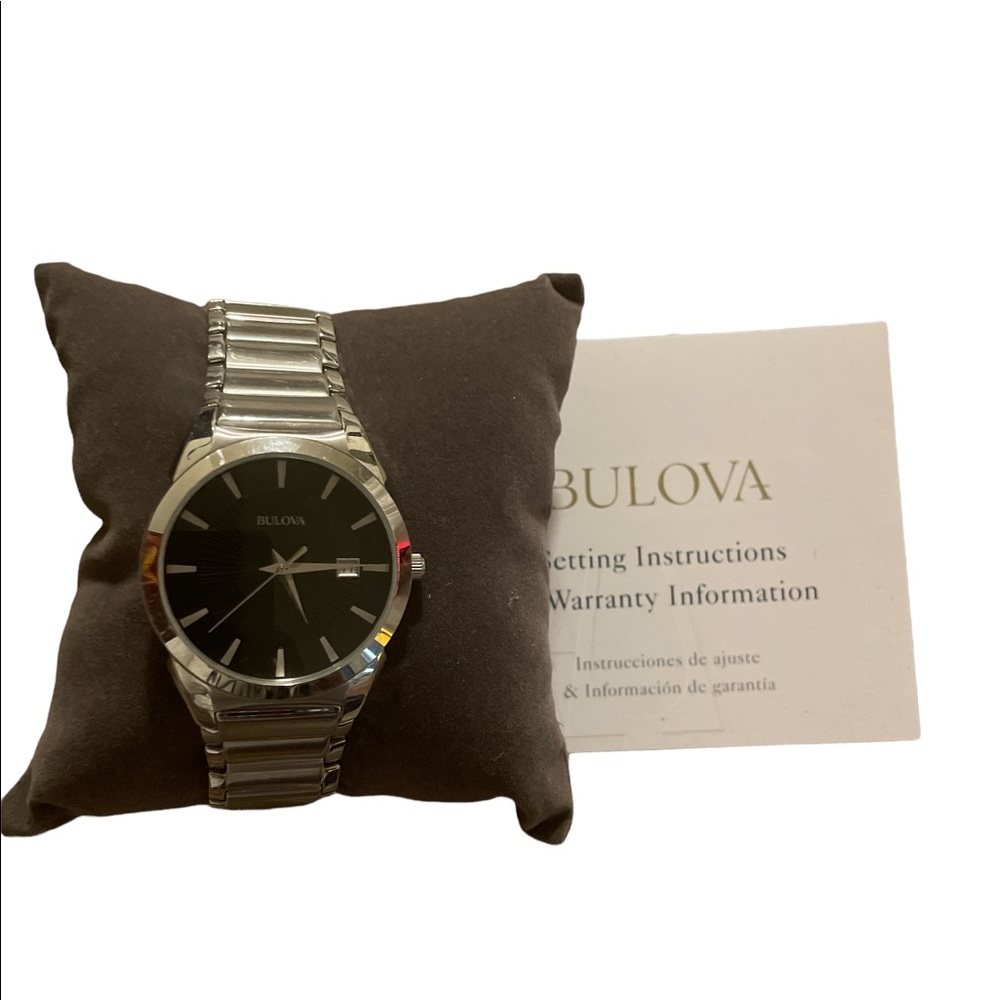 BULOVA SILVER WATCH ⌚️